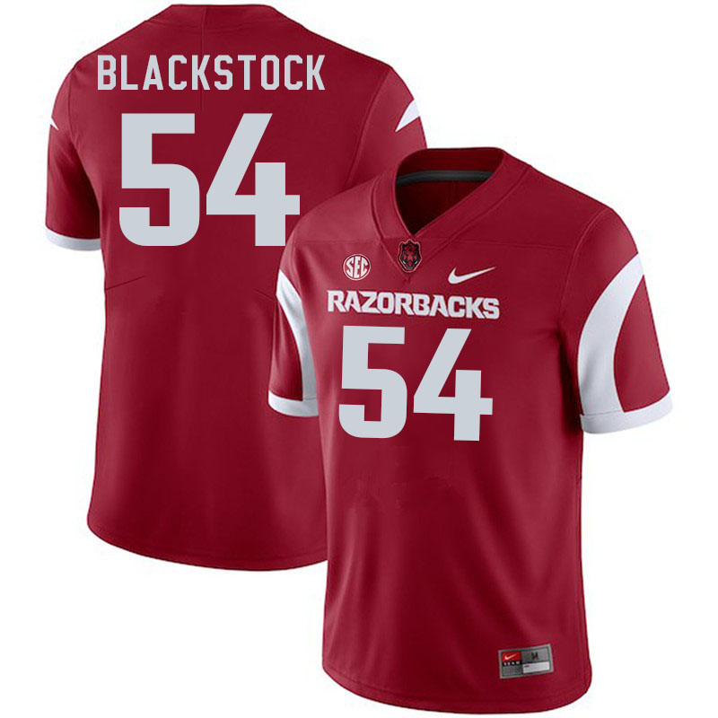 Men #54 Keyshawn Blackstock Arkansas Razorbacks College Football Jerseys Stitched-Cardinal